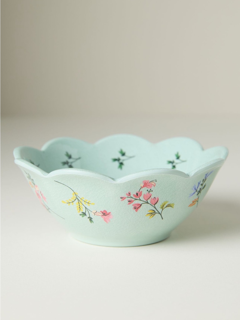 Anthropologie Annette Floral Melamine Nut Bowls, Set of 4 - Picture 1 of 3